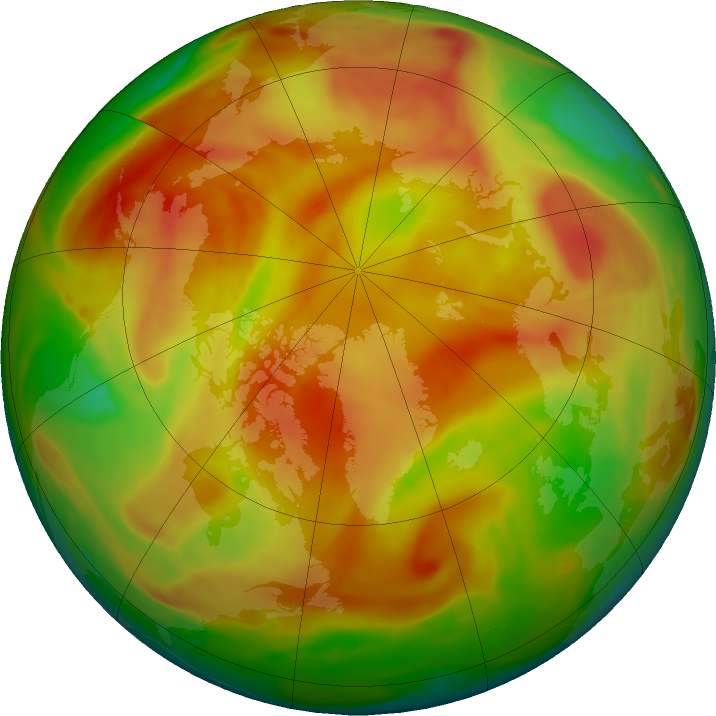 Arctic ozone map for 10 May 2024